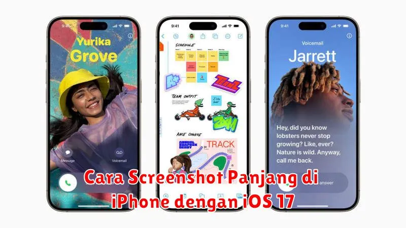 Cara Screenshot Panjang di iPhone dengan iOS 17