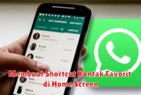 Membuat Shortcut Kontak Favorit di Home Screen