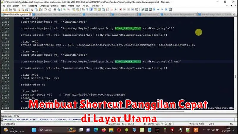 Membuat Shortcut Panggilan Cepat di Layar Utama