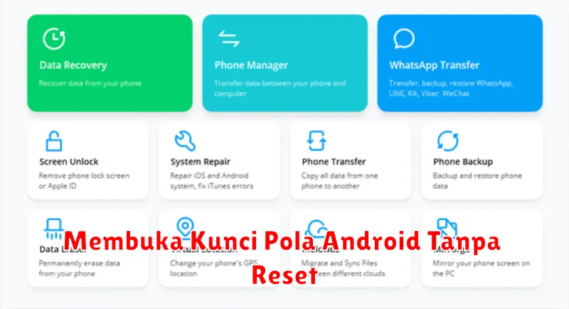 Membuka Kunci Pola Android Tanpa Reset