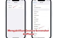Mengaktifkan Gesture Screenshot di iPhone
