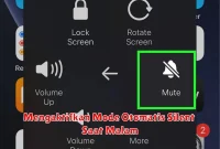 Mengaktifkan Mode Otomatis Silent Saat Malam