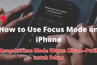 Mengaktifkan Mode Warna Hitam-Putih untuk Fokus