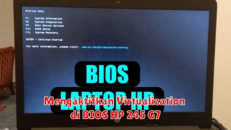 Mengaktifkan Virtualization di BIOS HP 245 G7