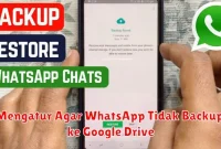 Mengatur Agar WhatsApp Tidak Backup ke Google Drive