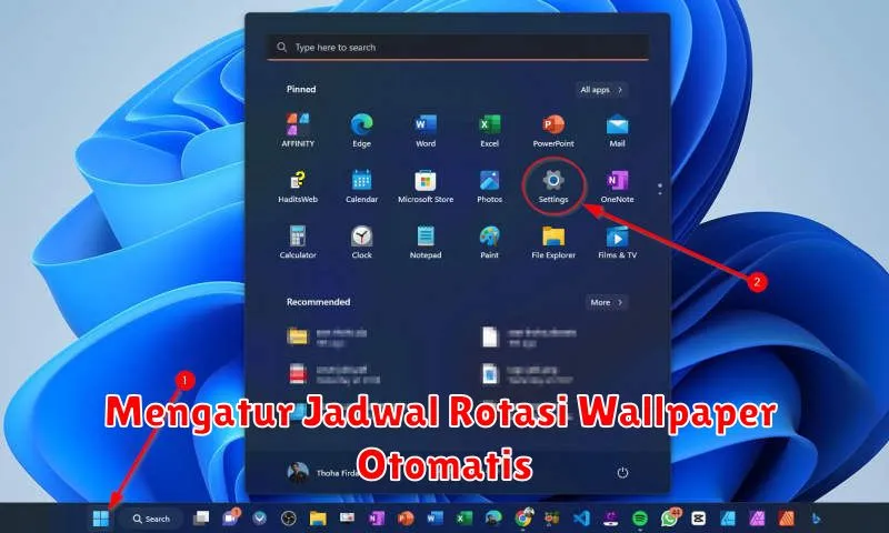 Mengatur Jadwal Rotasi Wallpaper Otomatis