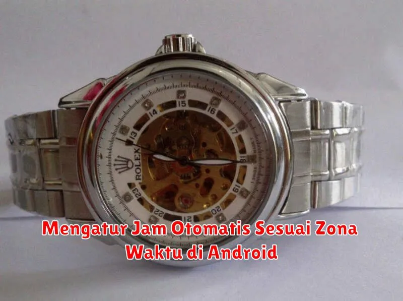 Mengatur Jam Otomatis Sesuai Zona Waktu di Android
