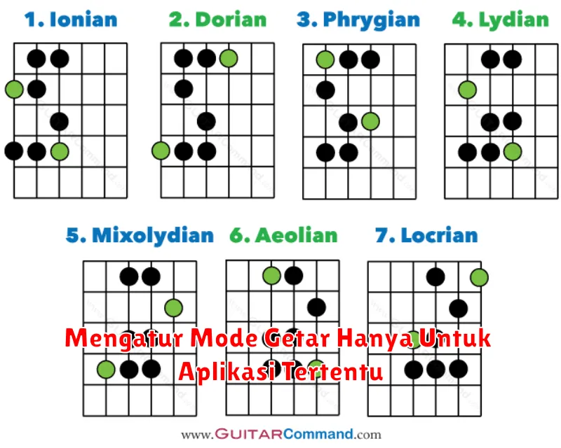 Mengatur Mode Getar Hanya Untuk Aplikasi Tertentu