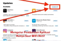 Mengatur Pembaruan Aplikasi Hanya Saat WiFi Aktif