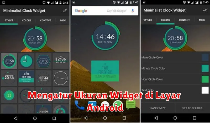 Mengatur Ukuran Widget di Layar Android