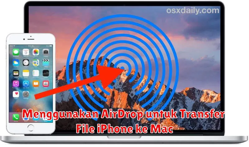 Menggunakan AirDrop untuk Transfer File iPhone ke Mac