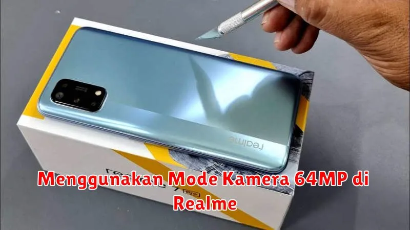 Menggunakan Mode Kamera 64MP di Realme