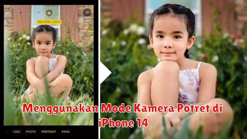 Menggunakan Mode Kamera Potret di iPhone 14