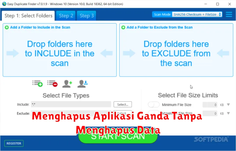 Menghapus Aplikasi Ganda Tanpa Menghapus Data