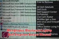 Menghapus Bloatware Laptop Dell Inspiron Secara Manual