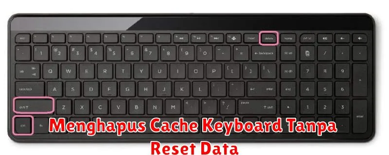 Menghapus Cache Keyboard Tanpa Reset Data