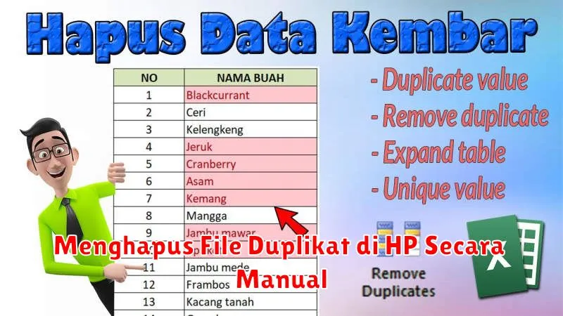 Menghapus File Duplikat di HP Secara Manual