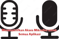 Menonaktifkan Akses Mikrofon untuk Semua Aplikasi