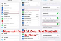 Menonaktifkan Efek Getar Saat Mengetik di iPhone