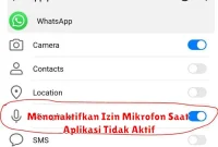 Menonaktifkan Izin Mikrofon Saat Aplikasi Tidak Aktif