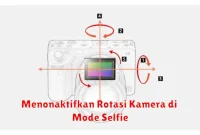 Menonaktifkan Rotasi Kamera di Mode Selfie