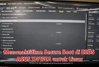Menonaktifkan Secure Boot di BIOS ASUS X415EA untuk Linux