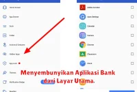 Menyembunyikan Aplikasi Bank dari Layar Utama