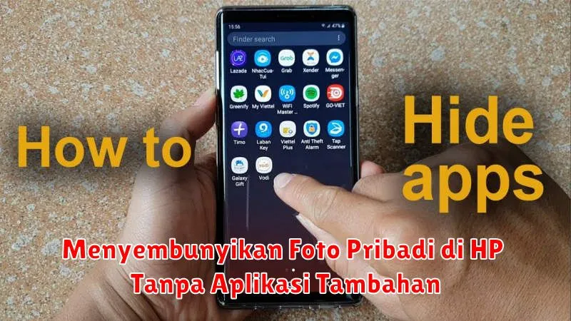 Menyembunyikan Foto Pribadi di HP Tanpa Aplikasi Tambahan