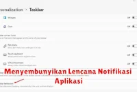 Menyembunyikan Lencana Notifikasi Aplikasi