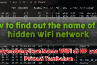 Menyembunyikan Nama WiFi di HP untuk Privasi Tambahan