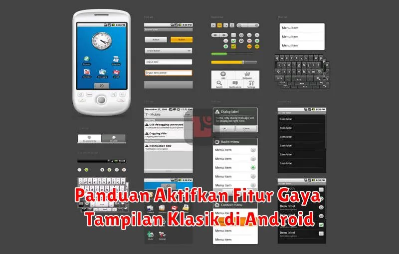 Panduan Aktifkan Fitur Gaya Tampilan Klasik di Android