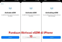 Panduan Aktivasi eSIM di iPhone 13