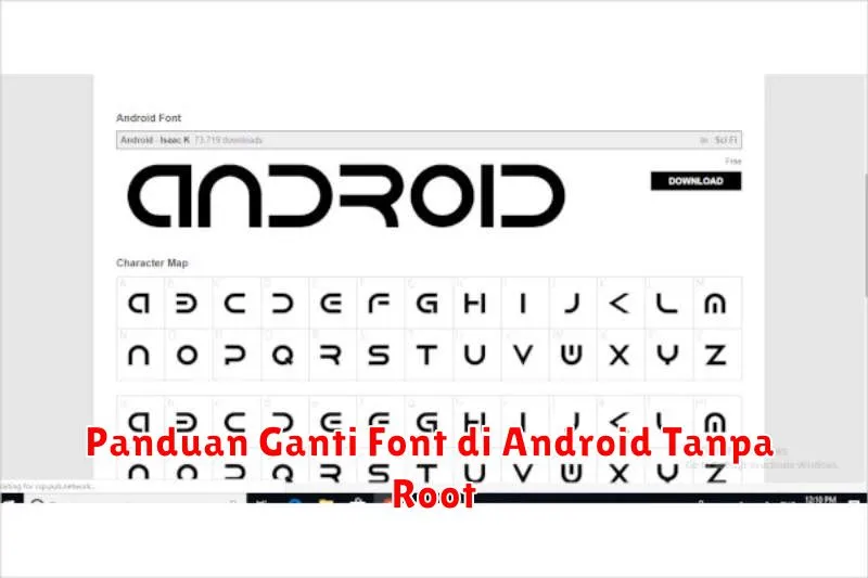 Panduan Ganti Font di Android Tanpa Root