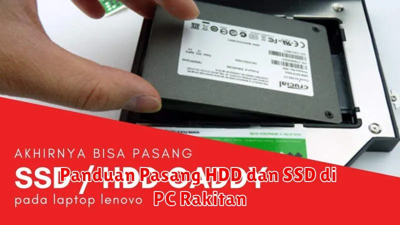 Panduan Pasang HDD dan SSD di PC Rakitan
