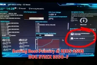 Setting Boot Priority di BIOS ASUS ROG STRIX B550-F