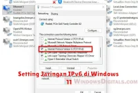 Setting Jaringan IPv6 di Windows 11