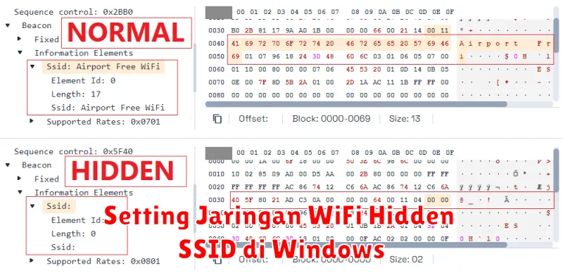 Setting Jaringan WiFi Hidden SSID di Windows