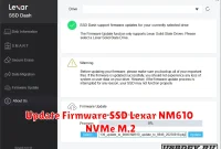 Update Firmware SSD Lexar NM610 NVMe M.2