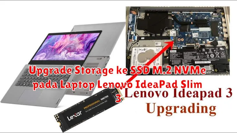 Upgrade Storage ke SSD M.2 NVMe pada Laptop Lenovo IdeaPad Slim 3